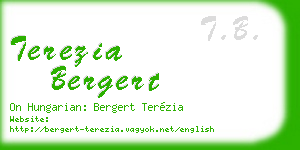terezia bergert business card